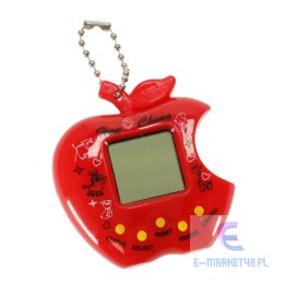 Tamagotchi gra elektroniczna dla dzieci jabłko czerwony