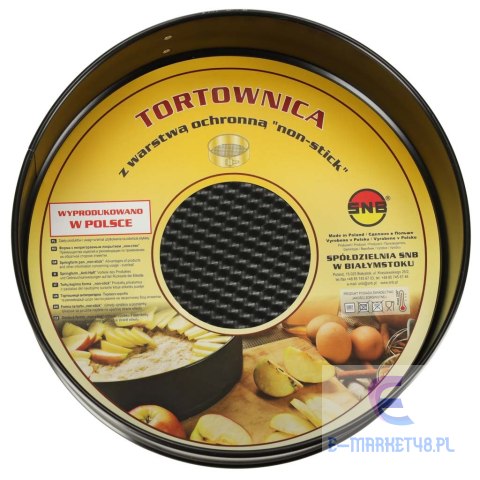 Tortownica forma do pieczenia z odpinanym rantem 24cm czarna