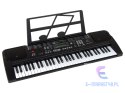 Keyboard Z Mikrofonem Instrument Muzyczny Czarny