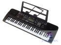 Keyboard Z Mikrofonem Instrument Muzyczny Czarny