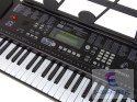 Keyboard Z Mikrofonem Instrument Muzyczny Czarny