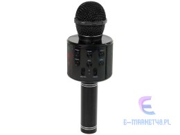 Mikrofon Bezprzewodowy USB Głośnik Nagrywanie Karaoke Model WS-858 Czarny