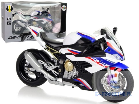 Motocykl Model BMW S1000RR Biały Dźwięki Światła