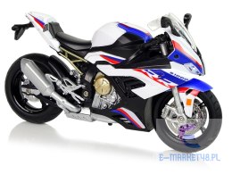 Motocykl Model BMW S1000RR Biały Dźwięki Światła