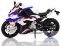 Motocykl Model BMW S1000RR Biały Dźwięki Światła