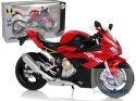 Motocykl Model BMW S1000RR Czerwony Dźwięki Światła