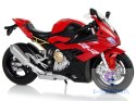 Motocykl Model BMW S1000RR Czerwony Dźwięki Światła