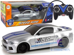 Sportowe Szybkie Auto Zdalnie Sterowane R/C Srebrne 1:24 Speed King