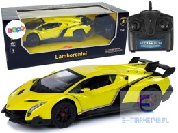 Auto Sportowe R/C 1:24 Lamborghini Veneno Żółte 2.4 G Światła