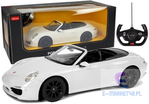 Auto R/C Porsche 911 Carrera S Rastar 1:12 Białe