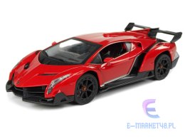 Auto Zdalnie Sterowane Lamborghini Veneno Czerwony 2,4 G Pilot Kierownica Dźwięk Światła 1:24