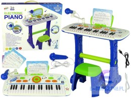 Elektryczne Pianino Keyboard Dla Dzieci Niebieskie Nuty USB