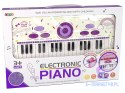 Elektryczne Pianino Keyboard Dla Dzieci Różowy Nuty USB MP3