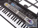 Keyboard z Mikrofonem Instrument Muzyczny Czarny