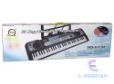 Keyboard z Mikrofonem Instrument Muzyczny Czarny