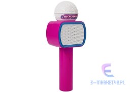 Mikrofon Dziecięcy Bezprzewodowy Karaoke Głośnik Bluetooth Różowy