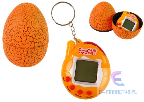 Tamagotchi w Jajku Gra Elektroniczne Zwierzątko Pomarańczowe