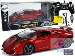 Auto Sportowe R/C 1:18 Lamborghini Sesto Elemento Czerwone 2.4 G Światła