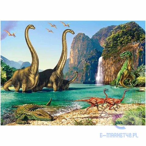 Puzzle układanka 60el. Świat dinozaurów 5+ CASTORLAND