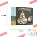 Klocki magnetyczne LED magnetic sticks duże patyczki świecące dla małych dzieci 102 elementy