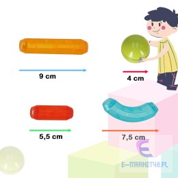 Klocki magnetyczne LED magnetic sticks duże patyczki świecące dla małych dzieci 76 elementów