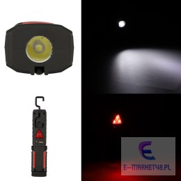 Lampa warsztatowa latarka 3w1 5 trybów USB magnes hak akumulator 1200 mAh 200 lm KAFUWELL