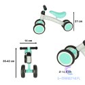 Rowerek Trike Fix Tiny czterokołowy biegowy miętowy