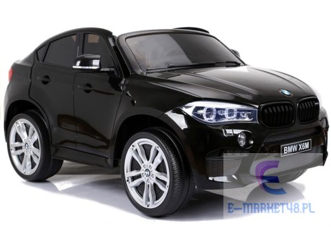 Auto Na Akumulator BMW X6M Czarne Dwuosobowy Fotel