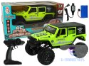 Auto Terenowe Rock Crawler 2.4 GHz Zielone Amortyzatory 4x4