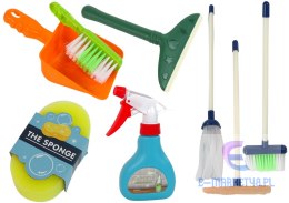 Zestaw do Sprzątania Cleaning Set 11 Elementów AGD Mop Miotła Wiadro