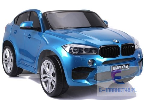 Auto Na Akumulator BMW X6M Niebieskie Lakierowane