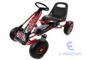 Gokart Czerwony A-15 Pompowane Koła