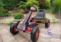 Gokart Czerwony A-15 Pompowane Koła