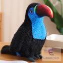 Plush Toucan Bird Plush Toy Mascot Cuddly Toy Blue 35cm