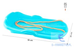 Sanki Plastikowe Ślizg Ze Sznurkiem Niebieskie 6481