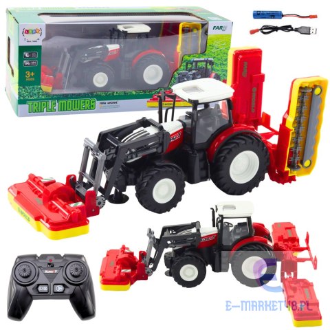 Traktor Rolniczy Z Kosiarkami Do Trawy Zdalnie Sterowany RC 2.4G