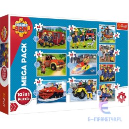 Puzzle - 10w1 - Poznaj ekipę ratunkową Sama / Prism AandD Fireman Sam 90382