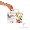 Klocki magnetyczne magnetic sticks dla małych dzieci duże patyczki 64 elementy pudełko