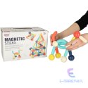 Klocki magnetyczne magnetic sticks dla małych dzieci duże patyczki 64 elementy pudełko