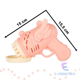 Pistolet do baniek mydlanych bańki mydlane ze skrzydłami różowy