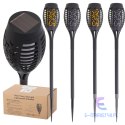 Lampy solarne ogrodowe pochodnie 12LED 4szt.