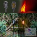 Lampy solarne ogrodowe pochodnie 12LED 4szt.